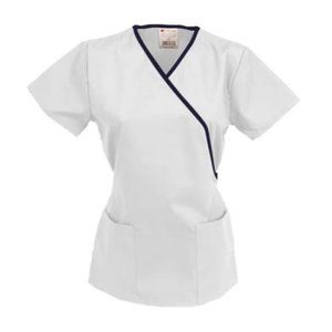 AllHeart Scrub Top Womens Size Small White